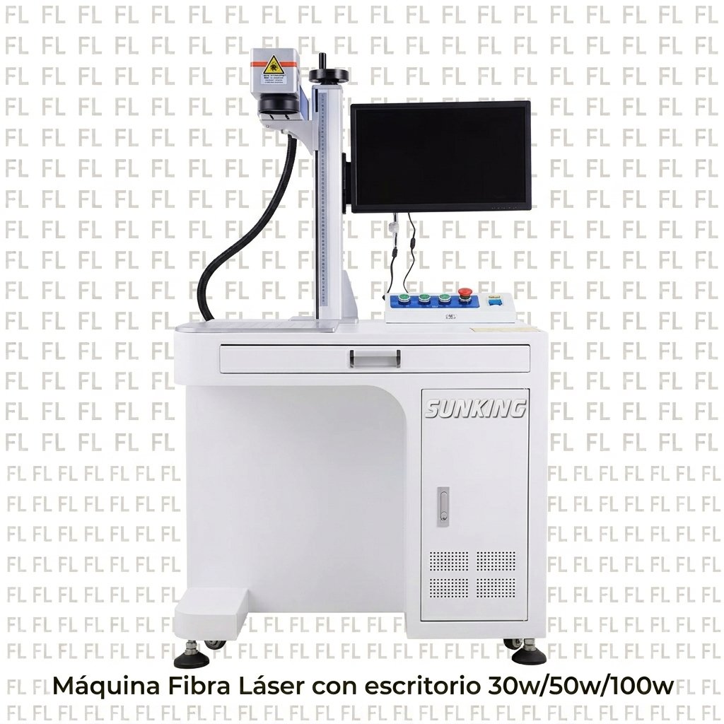 Máquina Fibra Láser con Escritorio